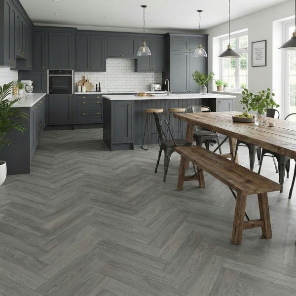 Editions Herringbone Buckingham Grey (6.5mm)