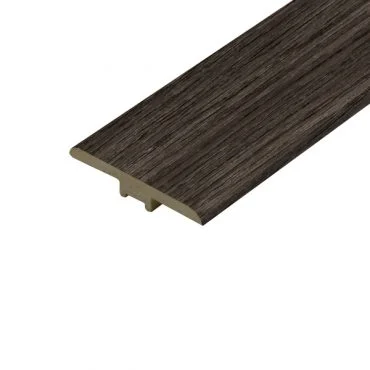A close-up view of the Jasmine Grey T-Profile, showing its smooth, light grey finish. The clean, understated design makes it ideal for modern interiors, creating a seamless transition between floors of the same height.