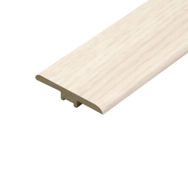 A close-up of the Mia Grey T-Profile, showcasing its sleek grey tone and clean lines. The T-profile is used to bridge gaps between floors of the same height, offering a smooth and modern transition.