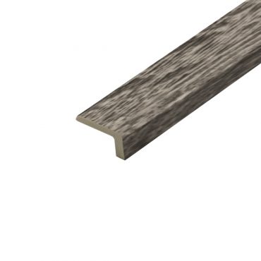 A detailed image of the Chiswick Grey L-Shape Profile, featuring a medium-grey colour with clean, straight edges. The L-shape is ideal for protecting steps or edges, providing a modern and durable finish.