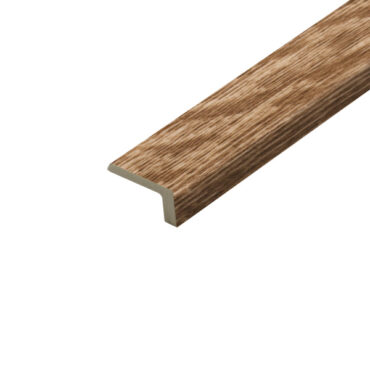 A close-up of the Knightsbridge Fawn L-Shape Profile, featuring a light beige, fawn-coloured finish. The profile has a soft tone that complements neutral or warm interiors, designed for step edges or transitions.