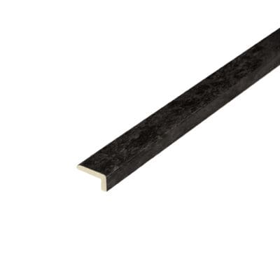 Charcoal Slate L-Shape: An image showing charcoal slate L-shape molding, characterized by its deep charcoal-gray color and rugged slate textures, providing a modern and sleek appearance.
