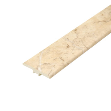 Venetian Marble T-Profile: An image displaying a T-profile transition strip crafted from venetian marble, characterized by intricate veining and a glossy finish, adding elegance to floor transitions.