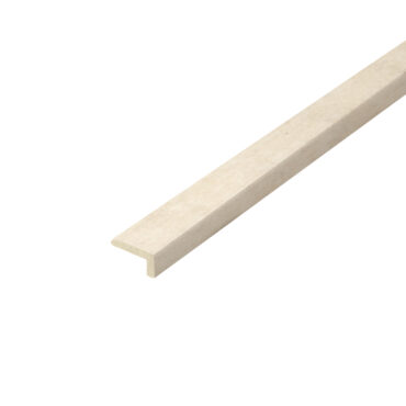 Ivory Travertine L-Shape: A view of ivory travertine L-shape molding, showcasing a creamy white color with subtle veining and natural stone textures, adding elegance and charm to interiors.