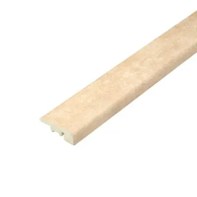 Beige Travertine End Profile: A close-up view of a beige travertine end profile, showcasing its smooth surface and warm beige tones, perfect for finishing edges in flooring installations.