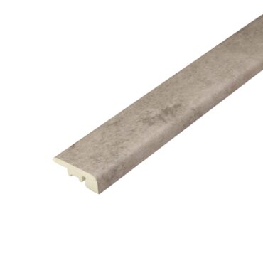 Grey Travertine End Profile: A view of a grey travertine end profile, highlighting its sleek appearance and cool gray hues, ideal for creating seamless transitions between different flooring materials.