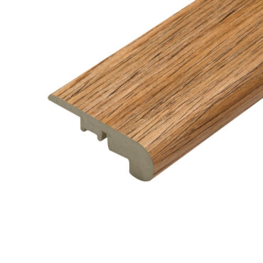 A detailed image of the Charlie Oak stair nosing, focusing on its robust build and natural finish, complementing Pro-Tek™ oak flooring collections.