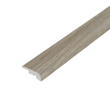 Grey Travertine Ramp Profile: A close-up view of a grey travertine ramp profile, designed to provide a smooth transition between different floor heights with its cool gray tones and textured surface.