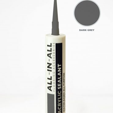 AIA sealant colour swatches displaying the dark grey shade, ideal for modern interiors and industrial-style flooring. The image highlights the deep, cool-toned grey with a matte finish.