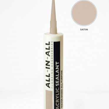 AIA sealant colour swatches displaying the satin shade, a soft, neutral tone ideal for various flooring styles. The image highlights the smooth, even texture of the sealant.