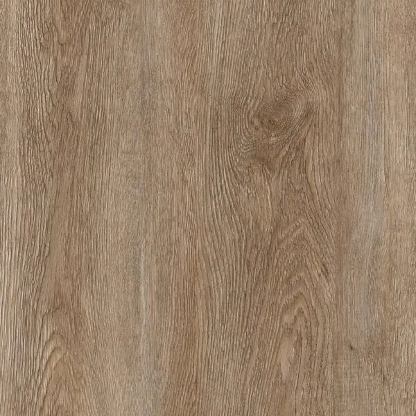 A high-resolution image of a fully installed Pro-Tek™ floor in a contemporary space, emphasizing the wood grain texture, warm tones, and seamless finish that enhances the room’s aesthetic.