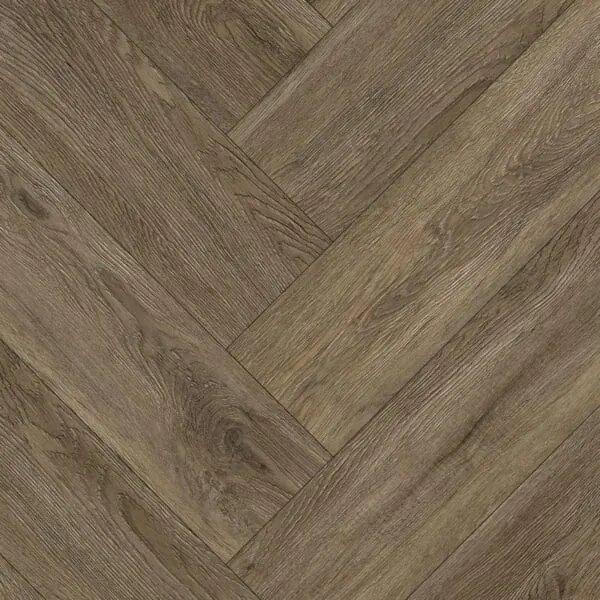A zoomed-in view of a flooring being installed, showing precise plank alignment and secure interlocking. The image highlights the flooring’s high-quality finish and easy installation process.
