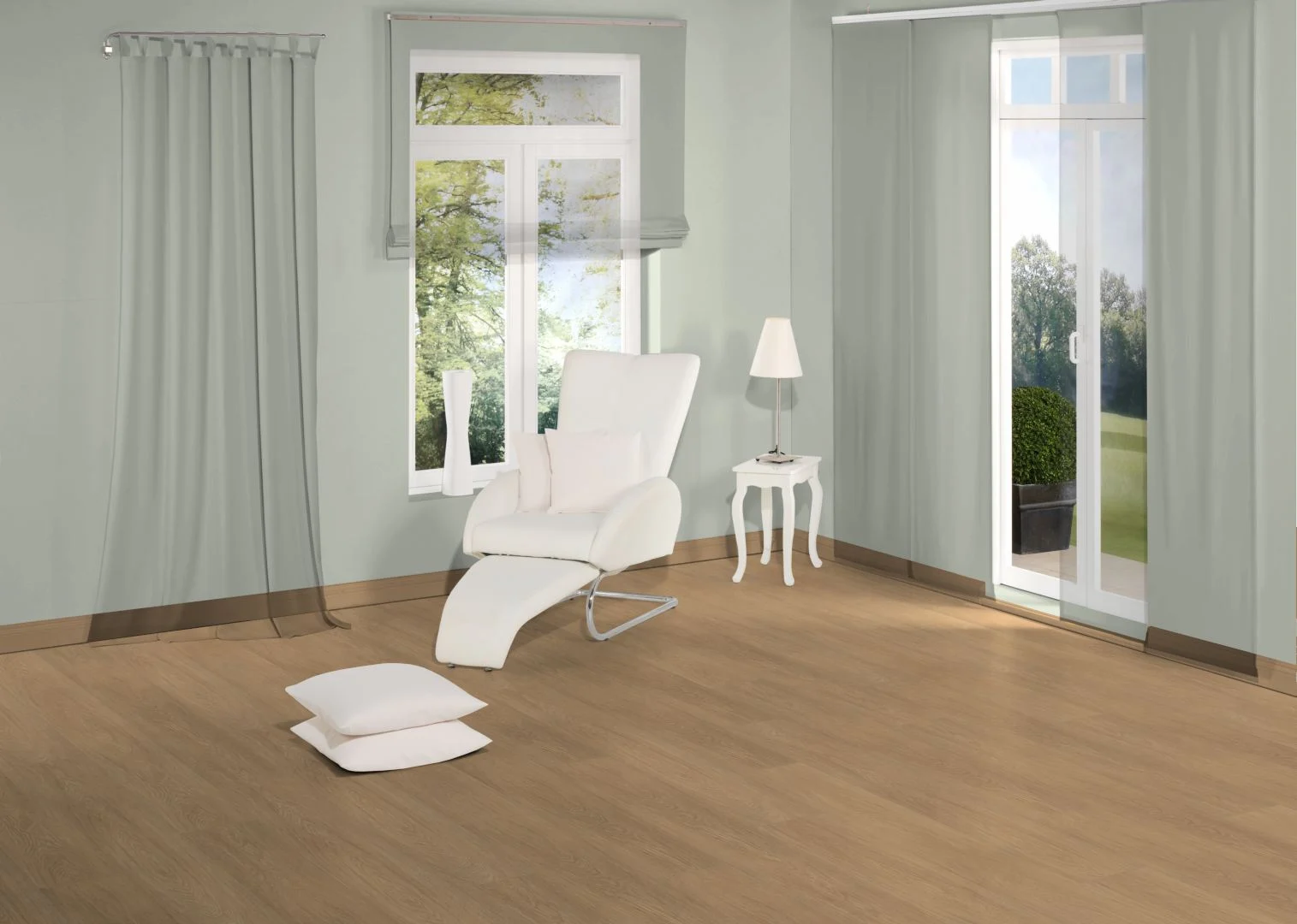 Editions Super Long Plank Flowers Oak